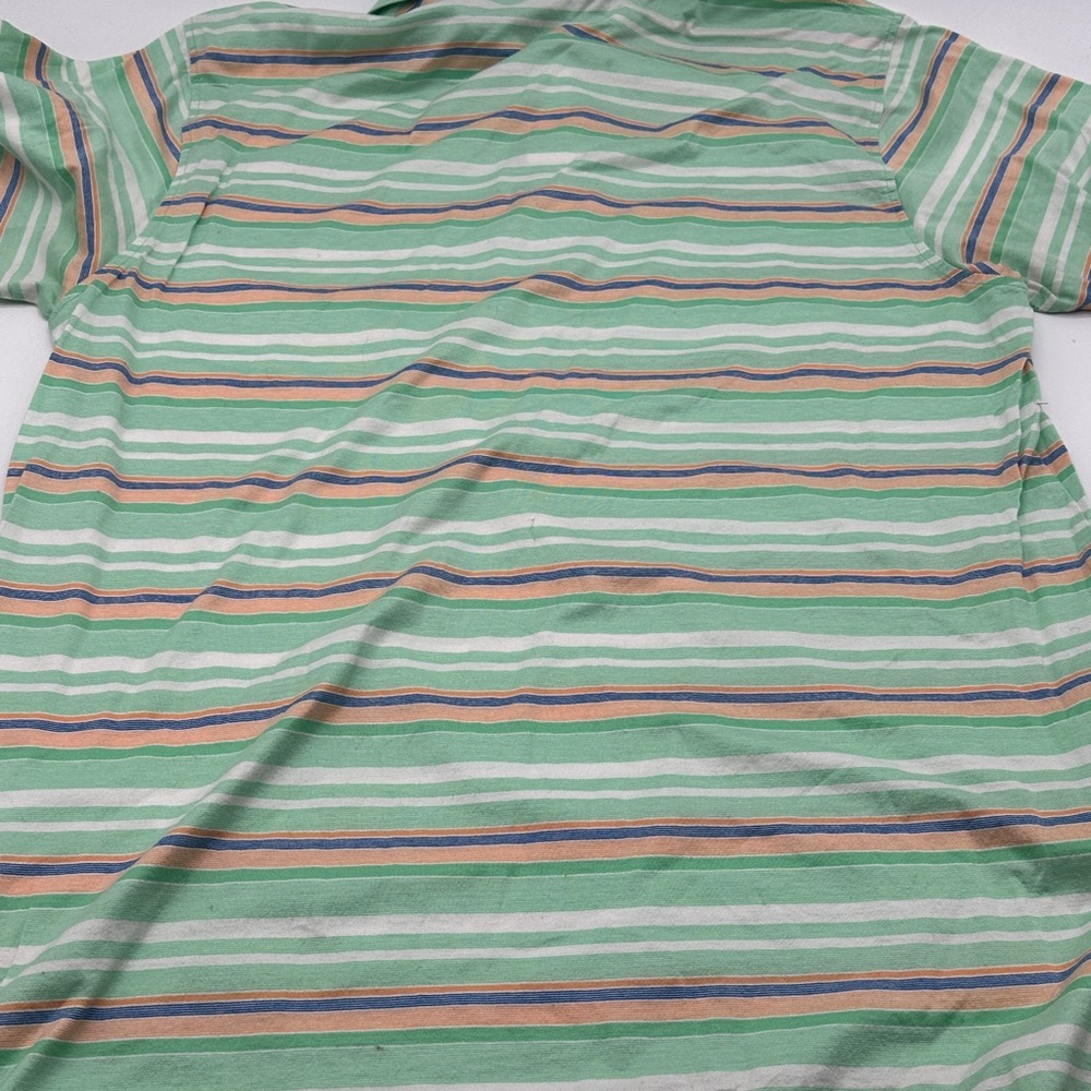 Green Orange White‎ Peter Millar Polo Shirt Large Short Sleeve multi-colored - Picture 7 of 7